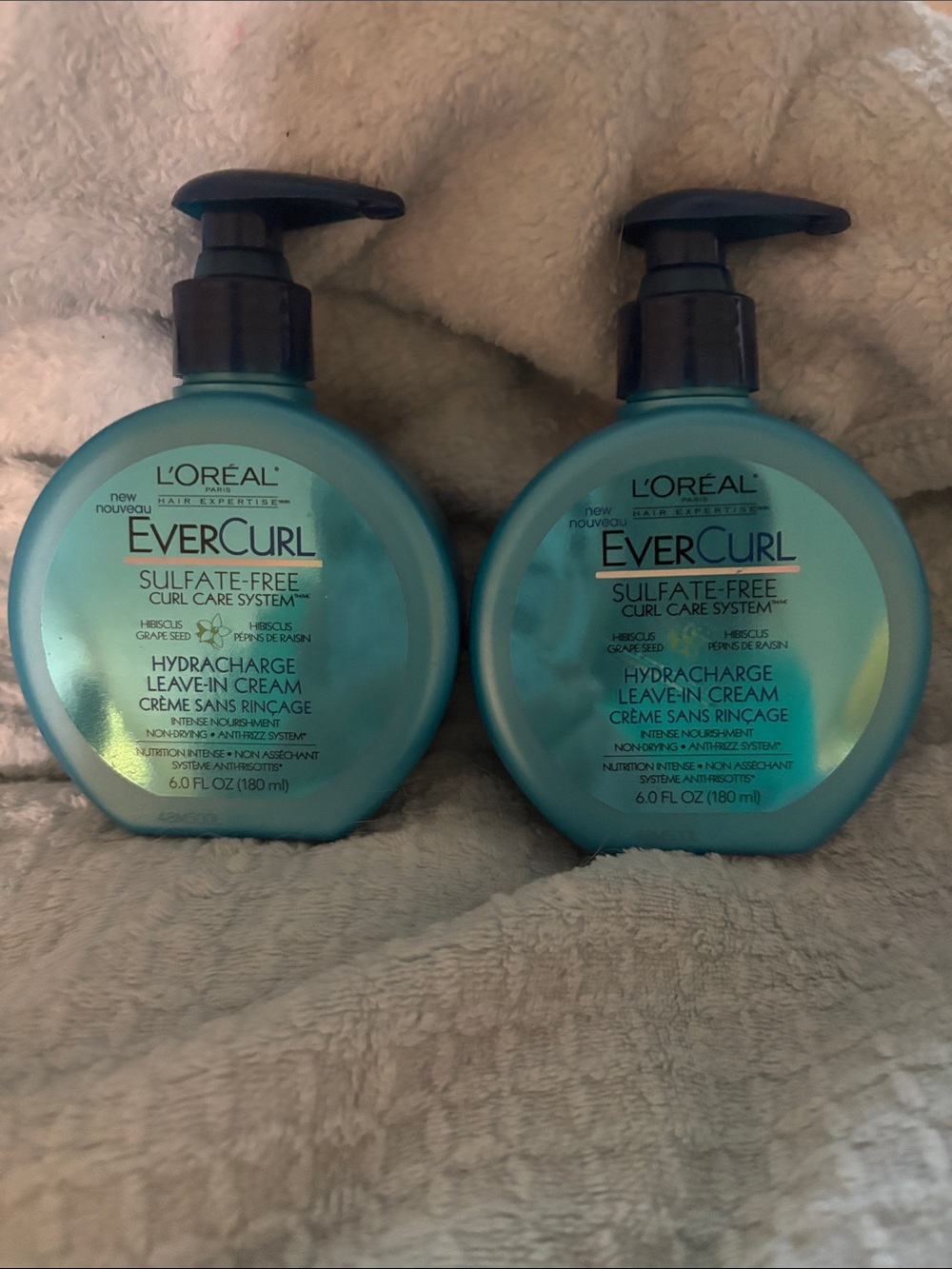 EverCurl Hydracharge Sulfate-Free Leave-In Cream -lot of 2